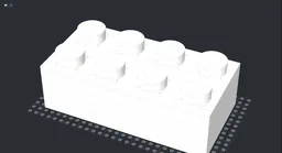 Up-scaled 2x4 Brick (x6 size)