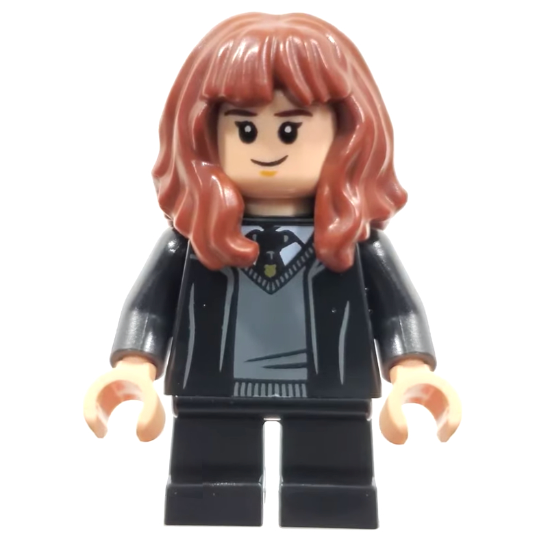 Lego Hermione Granger, Gryffindor Robe Open with Tie, Short Legs