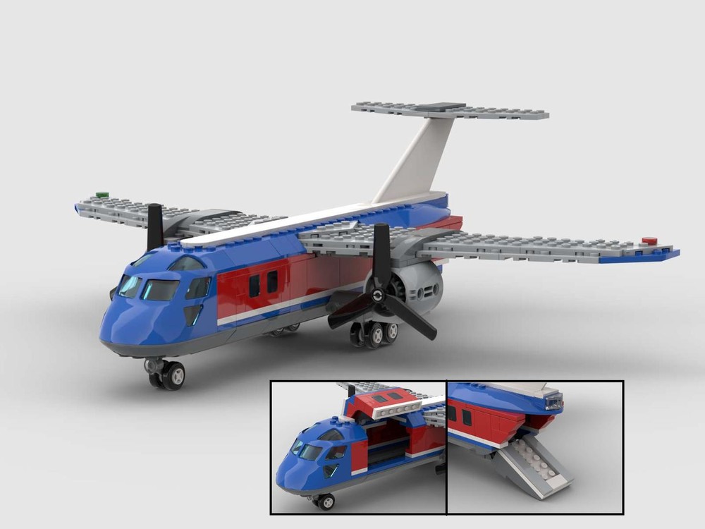 Lego Twin Turboprop Cargo Aircraft