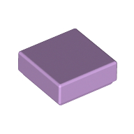 Lego Tile 1 x 1 with Groove / Lavender