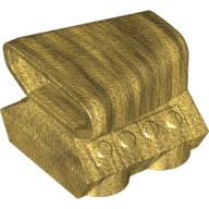 Lego Engine / Air Scoop 2 x 2 / Pearl Gold