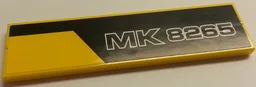 Stickered Assembly 8 x 2 with Black Line and 'MK 8265' Pattern Model Left Side (Sticker) - Set 8265