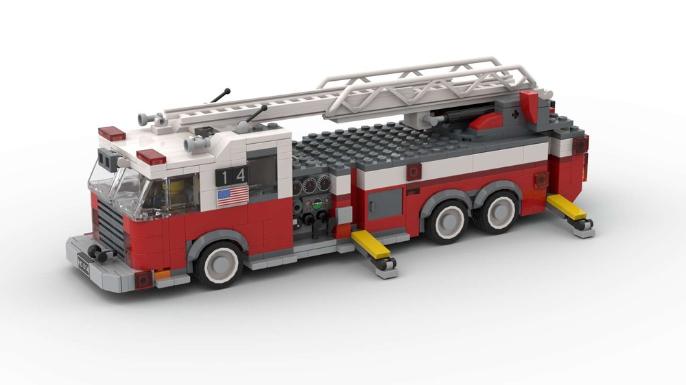 Lego US fire truck ladder