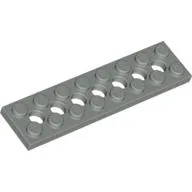 Technic Plate 2 x 8 [7 Holes] / Light Gray