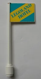 Flag on Flagpole, Straight with 'LEGOLAND HOTEL' Original Pattern (Sticker) - Set 6390