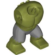 Lego Body Giant, No Head, Hulk with Sand Blue Pants pattern / Olive Green