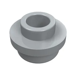 Plate Round 1 x 1 with Open Stud / Light Bluish Gray