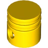 Lego Technic Engine Piston Round / Yellow