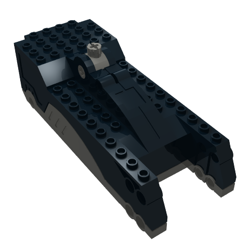 Lego Motor, 4.5V 17 x 6 x 5 with Switch, Dark Gray Bottom / Black