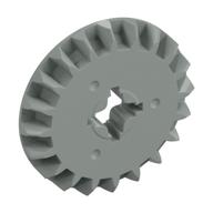 Lego Technic Gear 20 Tooth Bevel / Light Gray