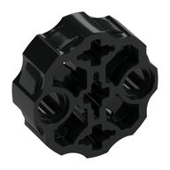 Lego Large Figure Weapon, Barrel with 2 Pin Holes and 3 Axle Holes / Black