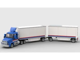 Truck With Pup Trailers
