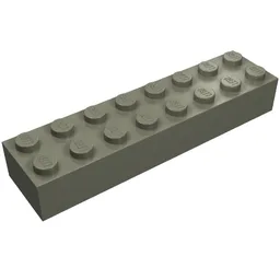 Brick 2 x 8 / Dark Gray