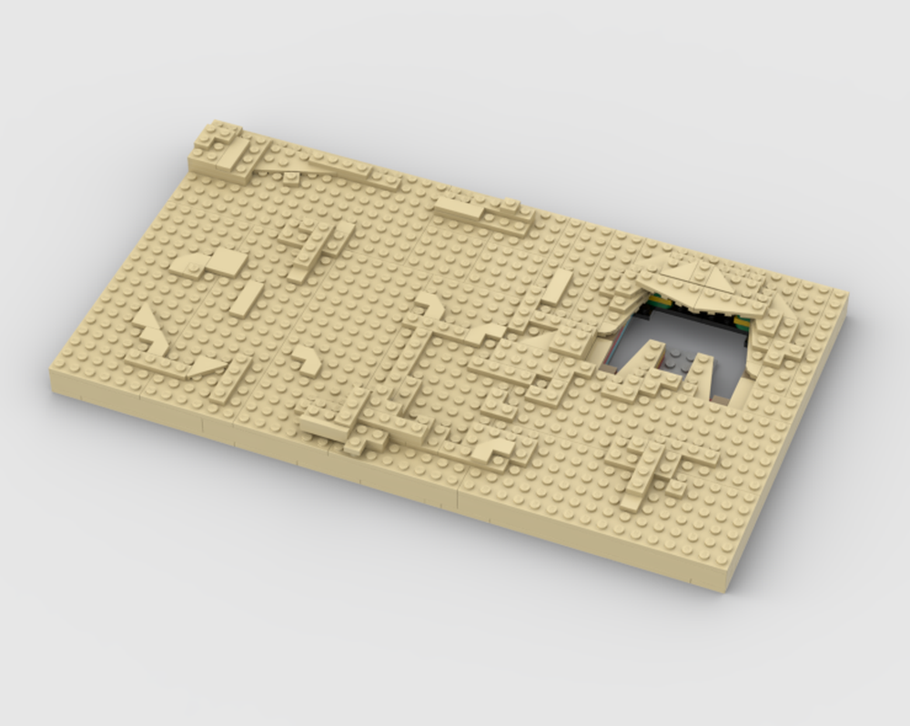 Lego C3PO (75398) and R2D2 (75379) Desert Display