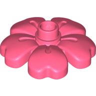 Lego Duplo Plant, Flower with 1 Top Studs / Coral