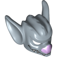 Lego Mask Bat with Fangs and Purple Nose Print / Sand Blue