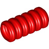 Lego Hose, Ribbed 7mm D. 2L / 1.6cm / Red