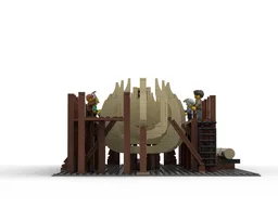 Medieval ship wharf