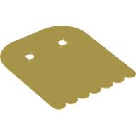 Lego Cloak, Square, Rounded Scalloped / Yellow