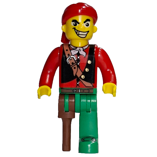Lego Juniors Midifig, Pirates - Cannonball Jimmy / Red