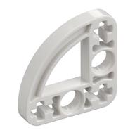 Lego Technic Beam 3 x 3 L-Shape with Quarter Ellipse Thin / White