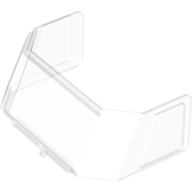 Lego Glass for Windscreen 4 x 6 x 4 Cab with Hinge [Fits 45406] / Trans-Clear
