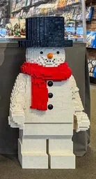 Snowman minifigure Sculpture