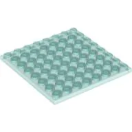 Plate 8 x 8 / Trans-Light Blue