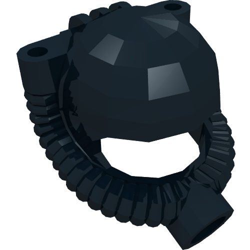 Lego Helmet Underwater with Hose / Black