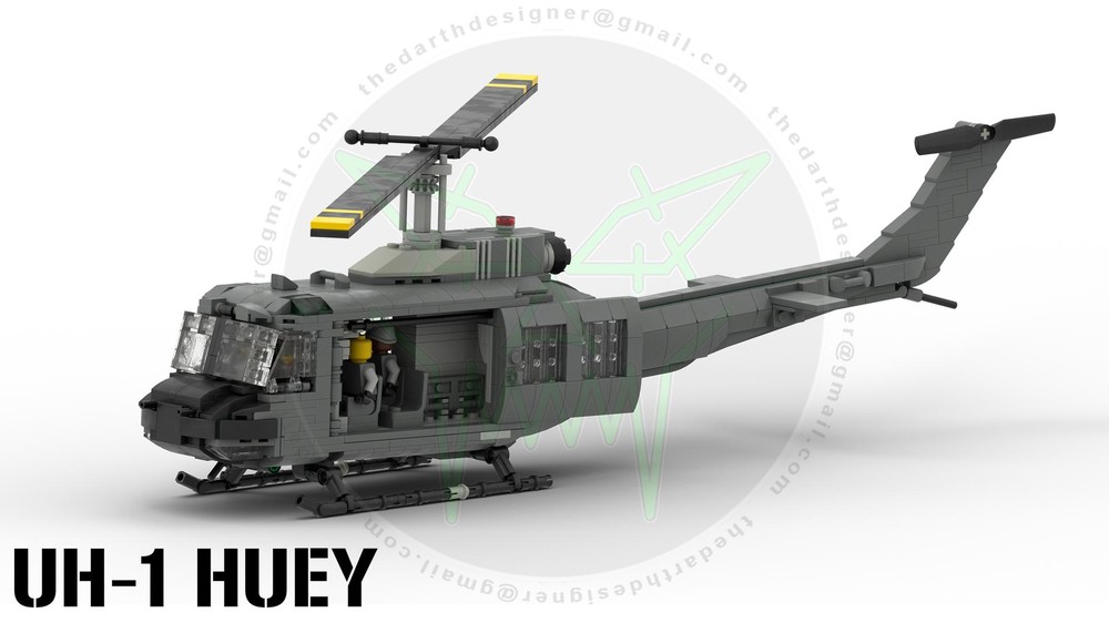 Lego Bell UH-1 Iroquois - HUEY | 1:34 Scale