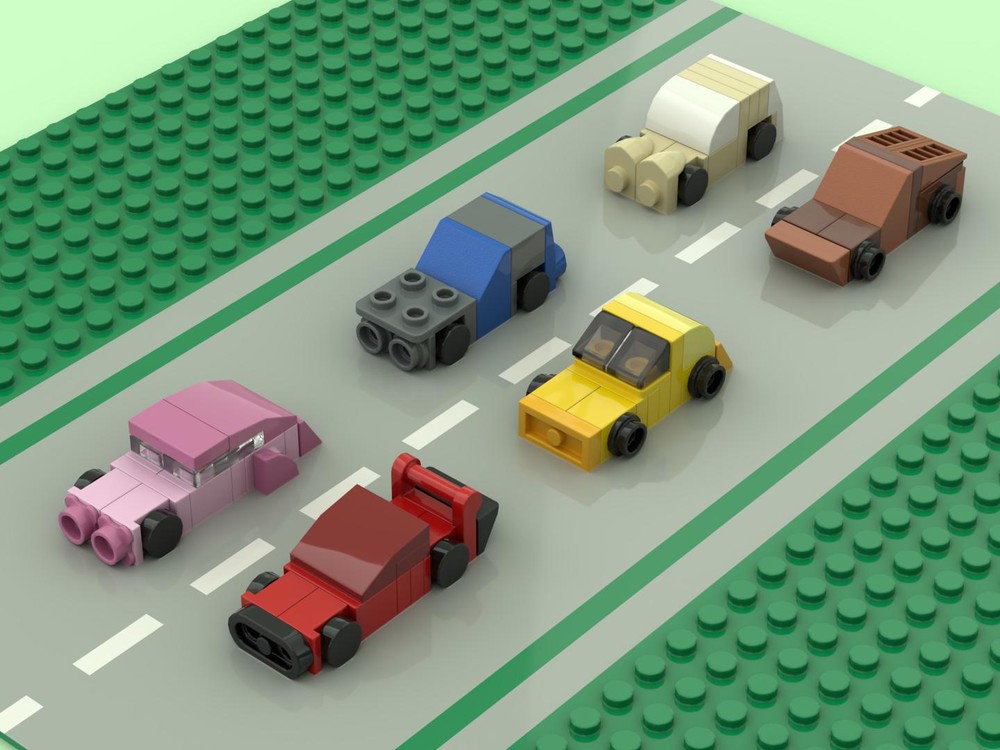 Lego Micro cars: cartoonish car collection volume 1