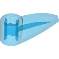 Technic Tooth 1 x 3 with Axle Hole [Hollow Underside] / Trans-Dark Blue