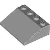 Brick Sloped 33° 3 x 4 / Light Bluish Gray