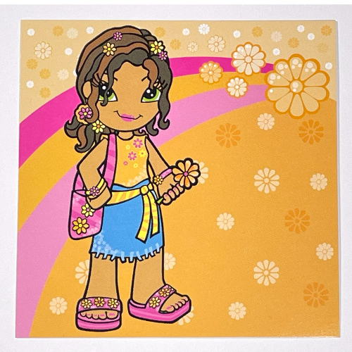 Lego Clikits Insert 10 x 10 for Frame, 'Daisy' holding a Daisy Print