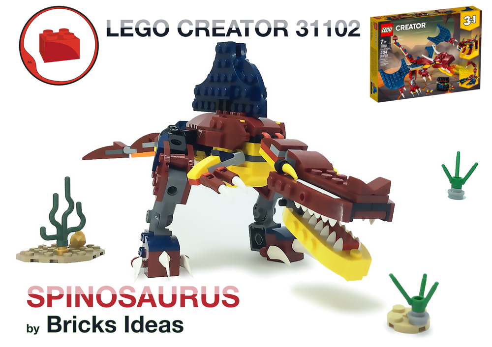 Lego Spinosaurus Dinosaur - Lego Creator 31102 set