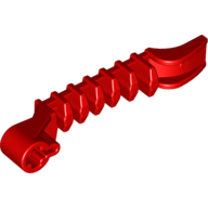 Lego Launcher, Large Figure Weapon, Zamor Sphere Launcher, Bottom with Axle Hole / Red