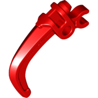 Lego Large Figure Weapon Claw, with Clip / Red