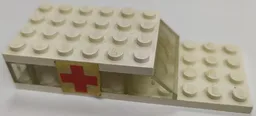 Stickered Assembly 10 x 4 x 1 2/3 with Red Cross Pattern on Both Sides (Stickers) - Sets 460-1 / 653-1