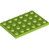 Plate 4 x 6 / Lime