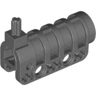 Launcher, Technic Competition Cannon, Round Bottom with Same Color Ends / Dark Bluish Gray