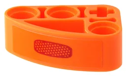Technic, Liftarm, Modified L-Shape Quarter Ellipse Thick 2 x 3 with Red Blinker Light Pattern (Sticker) - Set 42204