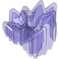 Lego Large Figure Armor, Crystal Cluster / Trans-Purple