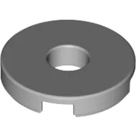 Tile Special Round 2 x 2 with Hole / Light Bluish Gray