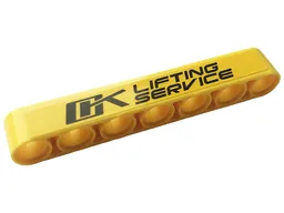 Technic, Liftarm Thick 1 x 7 with Black 'LIFTING SERVICE' Pattern (Sticker) - Set 42108