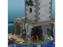 Medieval island lighthouse