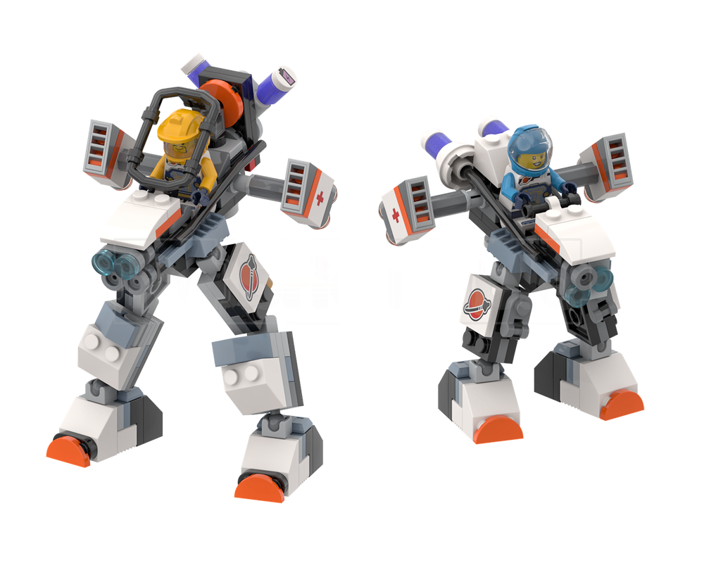 Lego Space Walkers - (30663-1 (x2) & 60428-1 (x2))