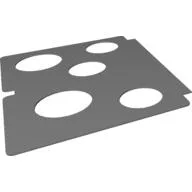 Playmat, 4 Holes, Red, Blue, Green, and Yellow Circles Print / [No Color/Any Color]