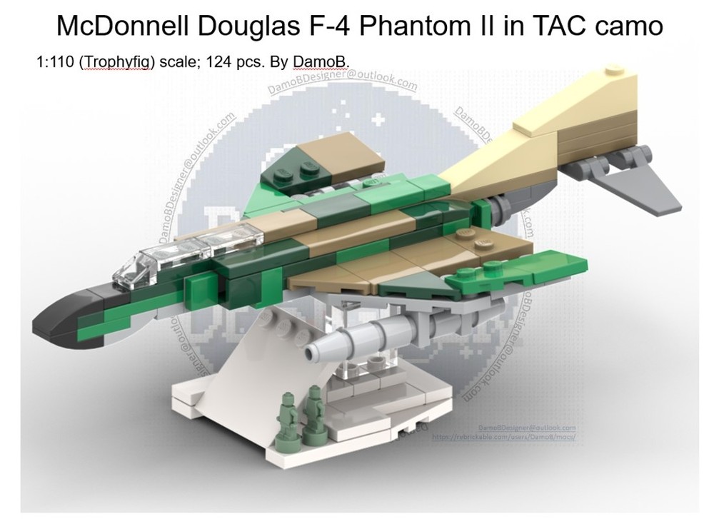 Lego McDonnell Douglas USAF F-4 Phantom II TAC/SEAC