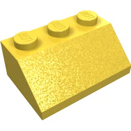 Brick Sloped 45° 2 x 3 / Yellow