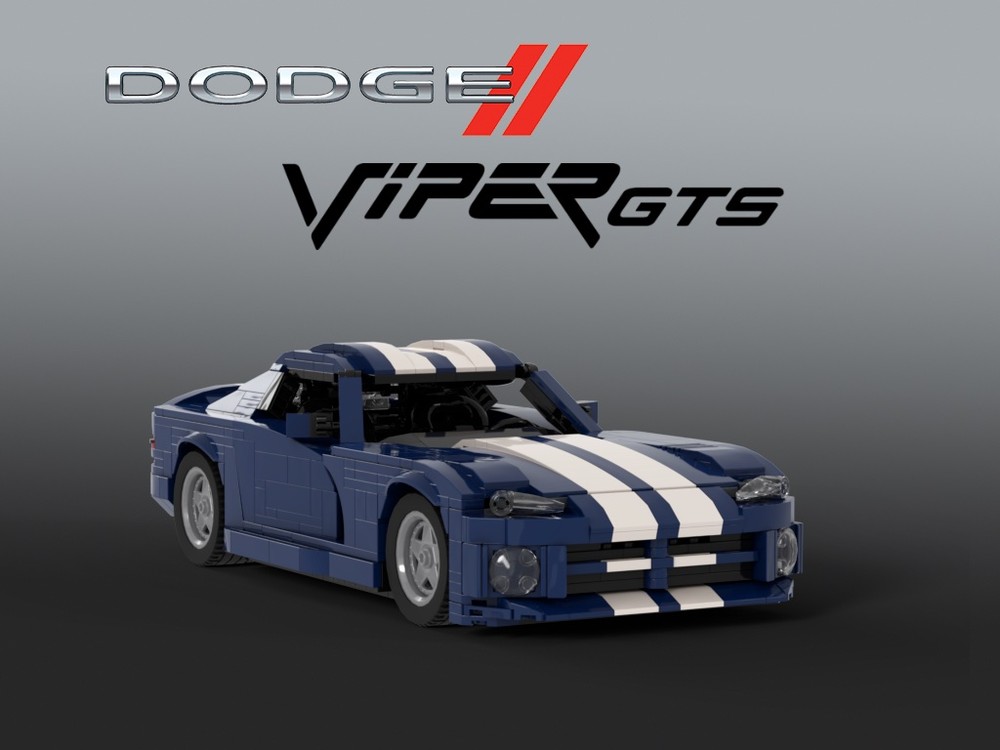 Lego Dodge Viper GTS (1996-2002) - Dark blue version